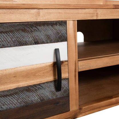 Meuble TV vidaXL en bois d'acacia massif 120x35x40 cm
