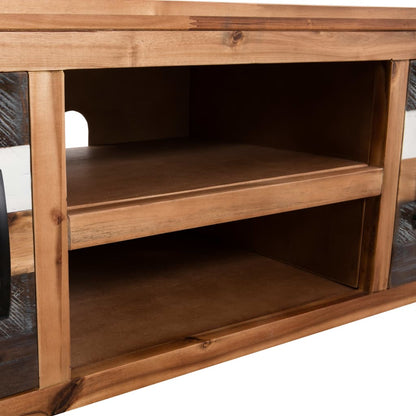 Meuble TV vidaXL en bois d'acacia massif 120x35x40 cm
