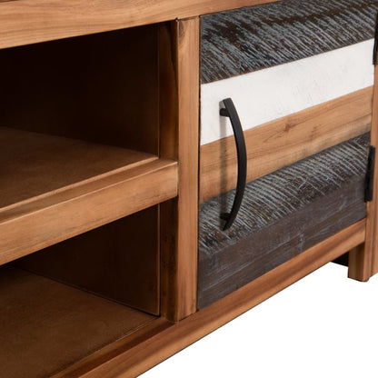 Meuble TV vidaXL en bois d'acacia massif 120x35x40 cm