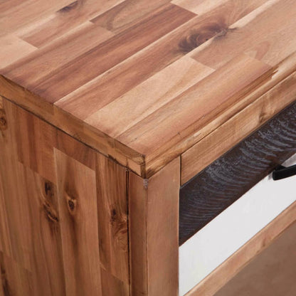 vidaXL Konsolentisch Massivholz Akazie 86x30x75 cm