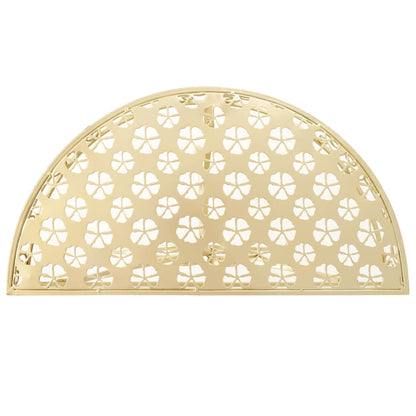 vidaXL Beistelltisch Vintage-Stil Halbrund Metall 72 x 36 x 74 cm Gold