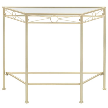 vidaXL Beistelltisch Vintage-Stil Metall 87x34x73 cm Gold