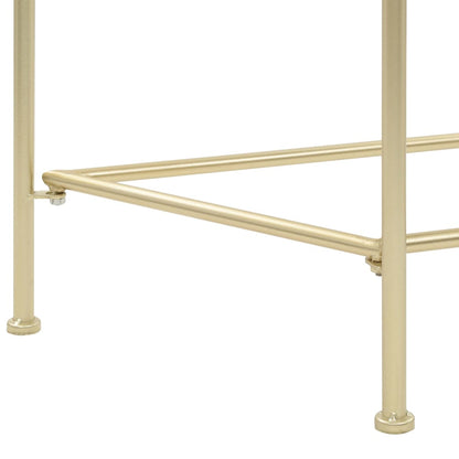 vidaXL Beistelltisch Vintage-Stil Metall 87x34x73 cm Gold