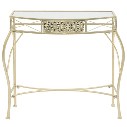 vidaXL Beistelltisch Französischer Stil Metall 82x39x76 cm Golden