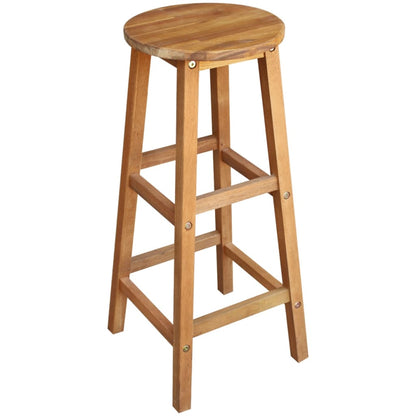 vidaXL Table de bar et tabourets (5 pcs) en bois d'acacia massif
