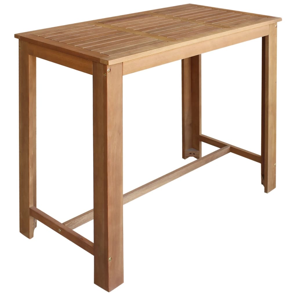 vidaXL Ensemble table de bar et chaises 5 pcs. Bois d'acacia massif
