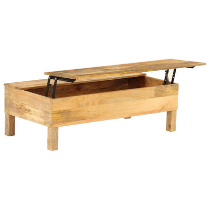 vidaXL Table basse en bois de manguier massif 110x55x35 cm