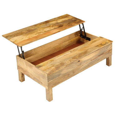 vidaXL Couchtisch Massivholz Mango 110x55x35 cm
