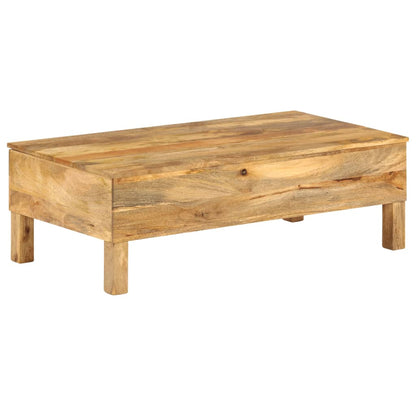 vidaXL Table basse en bois de manguier massif 110x55x35 cm
