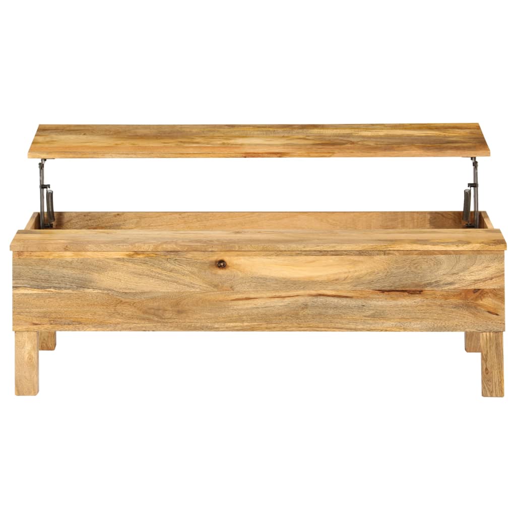 vidaXL Table basse en bois de manguier massif 110x55x35 cm
