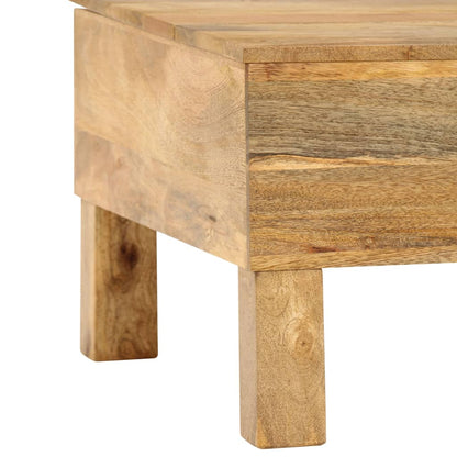 vidaXL Table basse en bois de manguier massif 110x55x35 cm