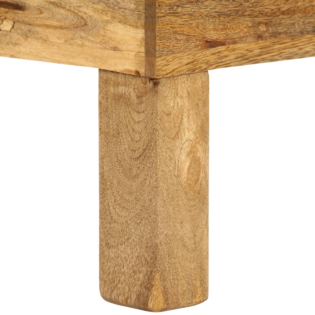 vidaXL Table basse en bois de manguier massif 110x55x35 cm