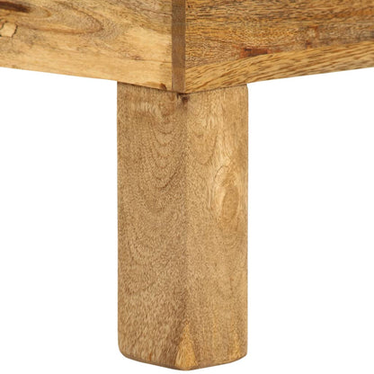 vidaXL Table basse en bois de manguier massif 110x55x35 cm