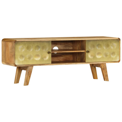 vidaXL Meuble TV en bois de manguier massif 120x30x45 cm