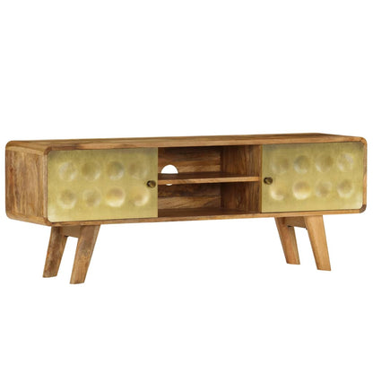 vidaXL Meuble TV en bois de manguier massif 120x30x45 cm