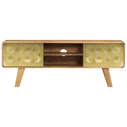 vidaXL Meuble TV en bois de manguier massif 120x30x45 cm