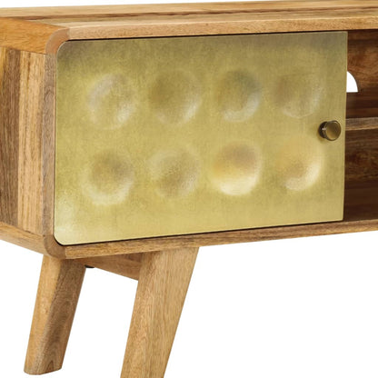 vidaXL Meuble TV en bois de manguier massif 120x30x45 cm