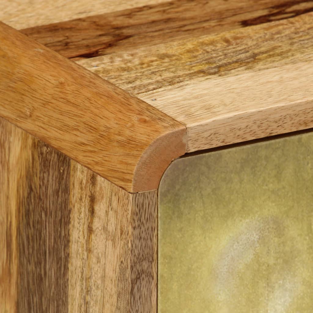 vidaXL Meuble TV en bois de manguier massif 120x30x45 cm