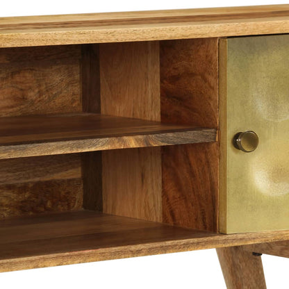 vidaXL Meuble TV en bois de manguier massif 120x30x45 cm
