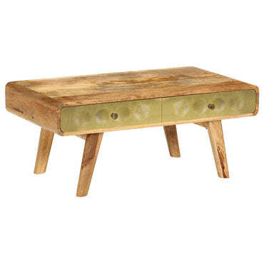 vidaXL Couchtisch Massivholz Mango 90x50x40 cm