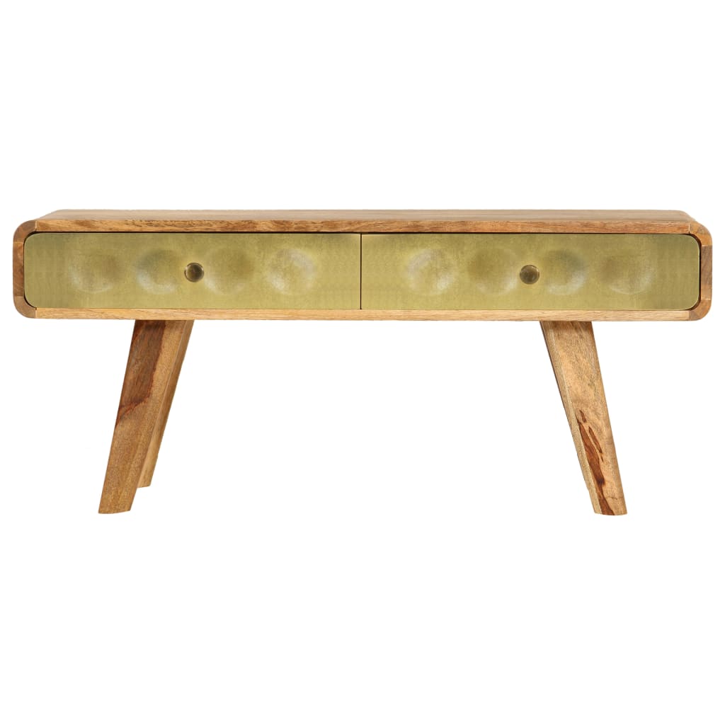 vidaXL Table basse en bois de manguier massif 90x50x40 cm