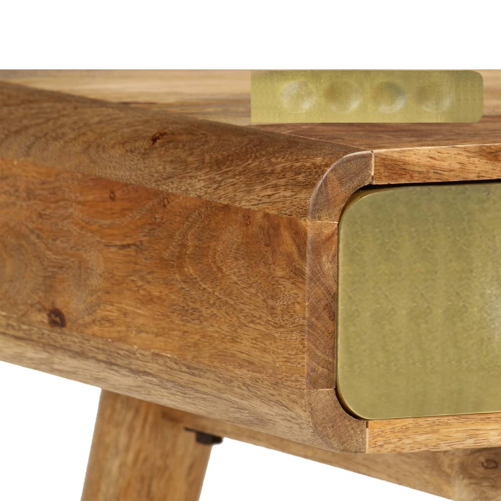 vidaXL Table basse en bois de manguier massif 90x50x40 cm
