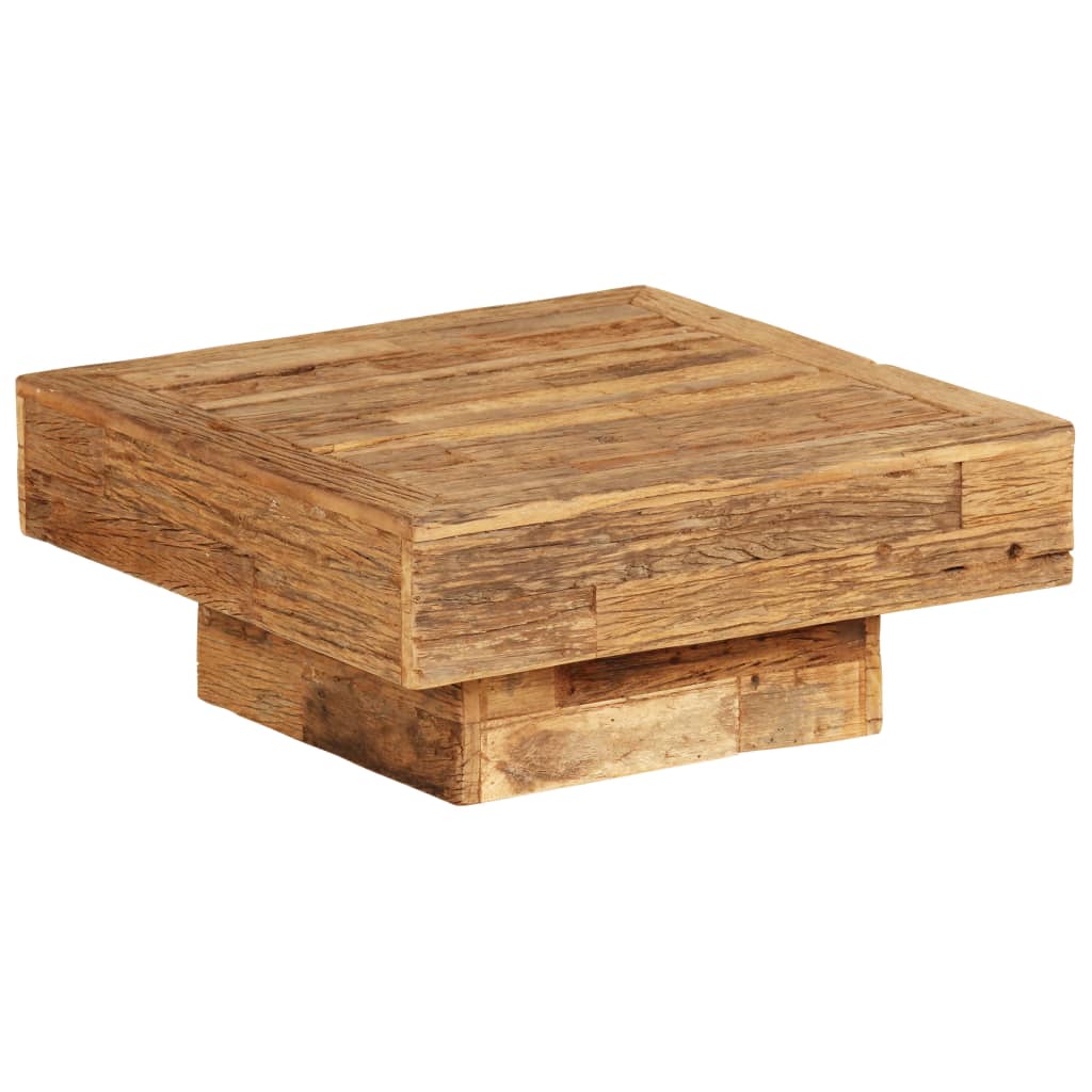 vidaXL Table basse en bois de récupération massif 70x70x30 cm