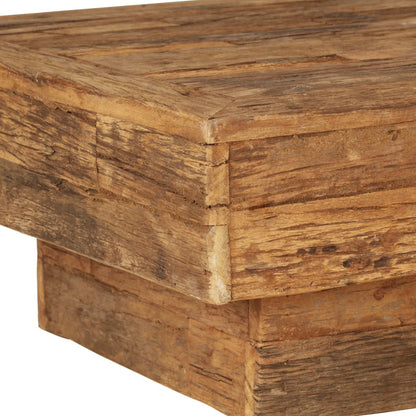 vidaXL Table basse en bois de récupération massif 70x70x30 cm