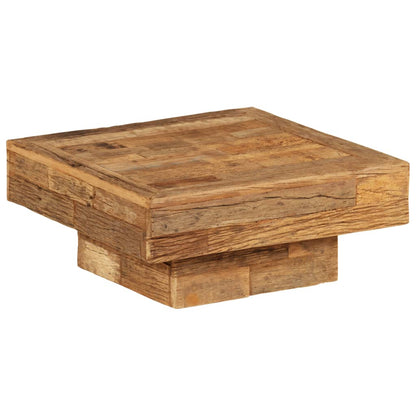 vidaXL Table basse en bois de récupération massif 70x70x30 cm