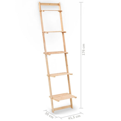 vidaXL Leiterregal Zedernholz 41,5x30x176 cm