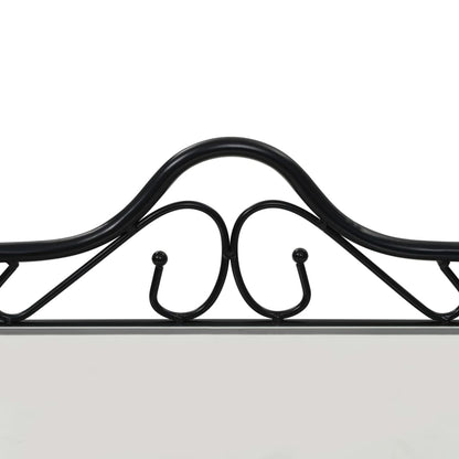 vidaXL Table de chevet acier et verre trempé 45x30,5x60 cm noir