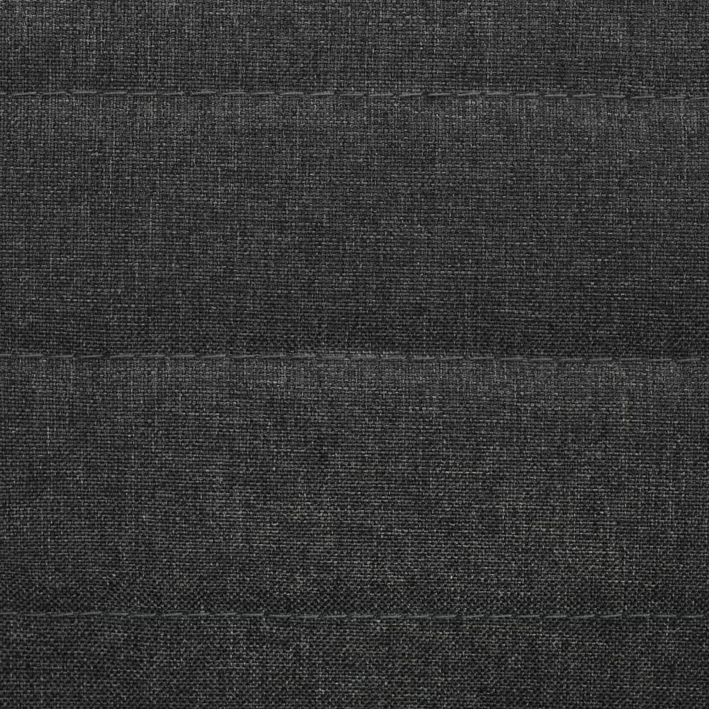 vidaXL Chaises de salle à manger 4 pcs Gris Bois d'hévéa massif et tissu