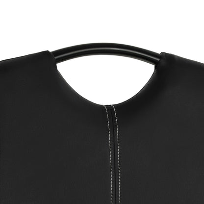 vidaXL Freischwinger 2 Stk. Schwarz Kunstleder