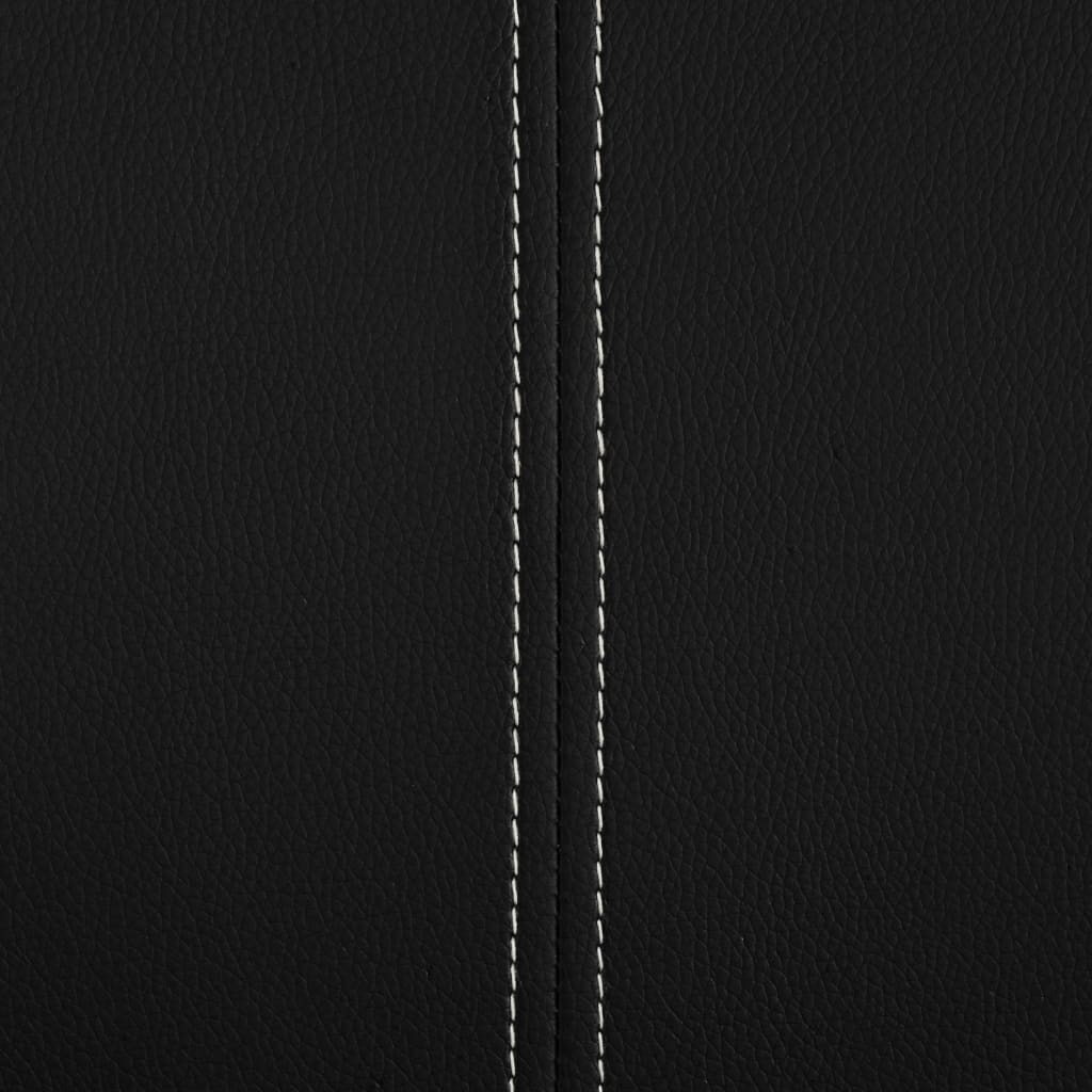 vidaXL Freischwinger 2 Stk. Schwarz Kunstleder