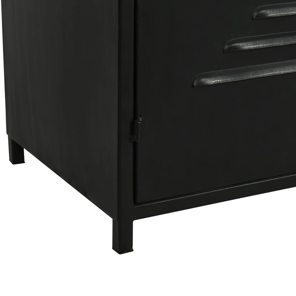 vidaXL Bücherregal Massivholz Tanne und Stahl 80x32,5x180 cm