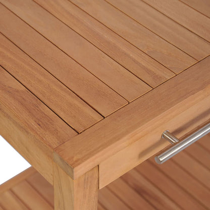 vidaXL Waschtischunterschrank Massivholz Teak 74x45x75 cm