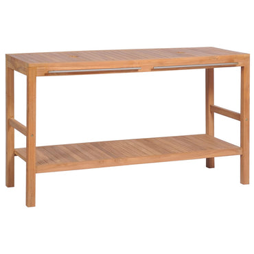 vidaXL Waschtischunterschrank Massivholz Teak 132x45x75 cm