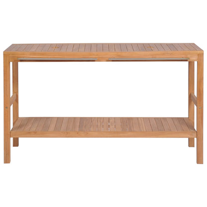 vidaXL Waschtischunterschrank Massivholz Teak 132x45x75 cm
