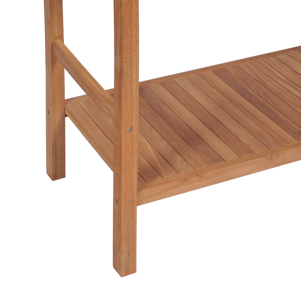 vidaXL Waschtischunterschrank Massivholz Teak 132x45x75 cm