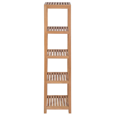 vidaXL Badregal mit 4 Böden Massivholz Teak 42x42x165 cm