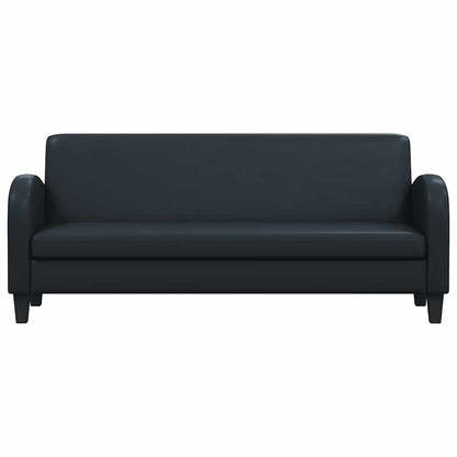 vidaXL 2-tlg. Sofa-Set Kunstleder Schwarz