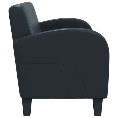 vidaXL 2-tlg. Sofa-Set Kunstleder Schwarz