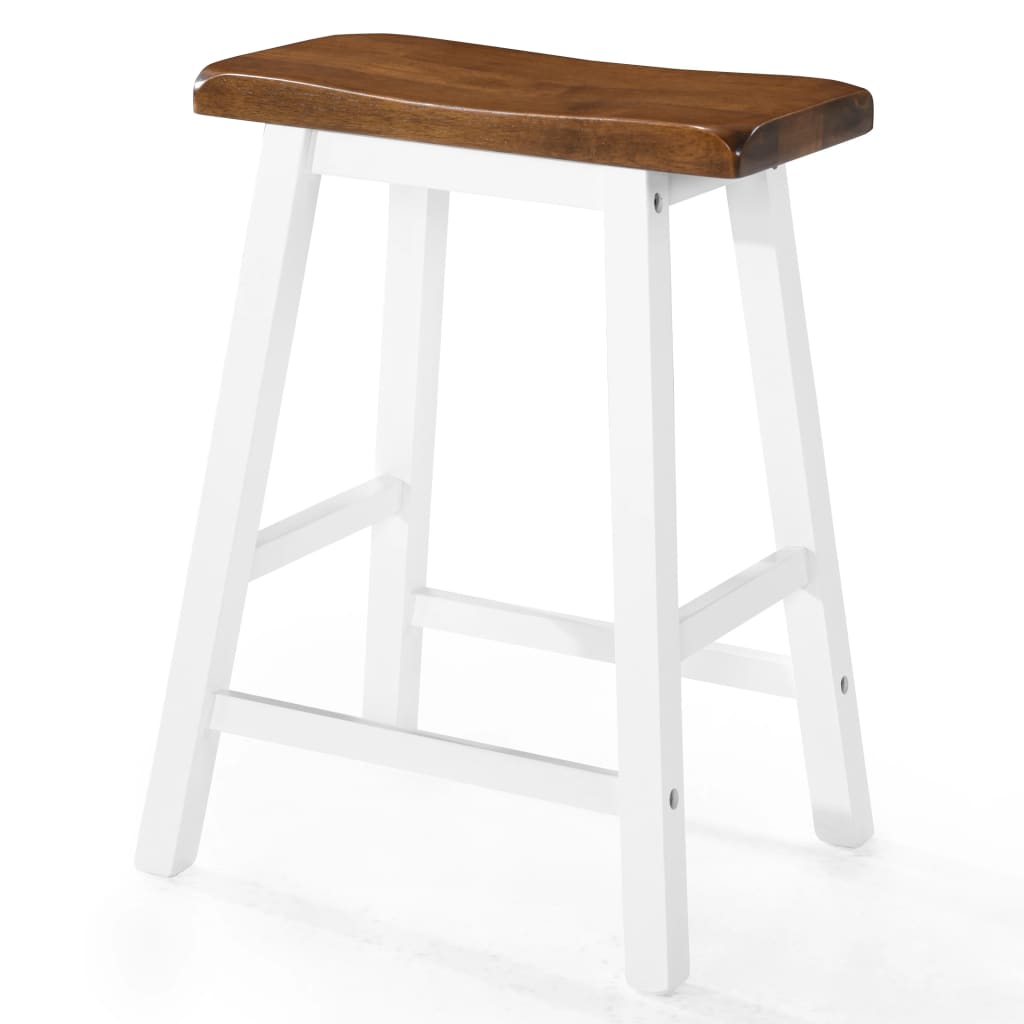 vidaXL Bartisch- und Hocker-Set 5-tlg. Massivholz