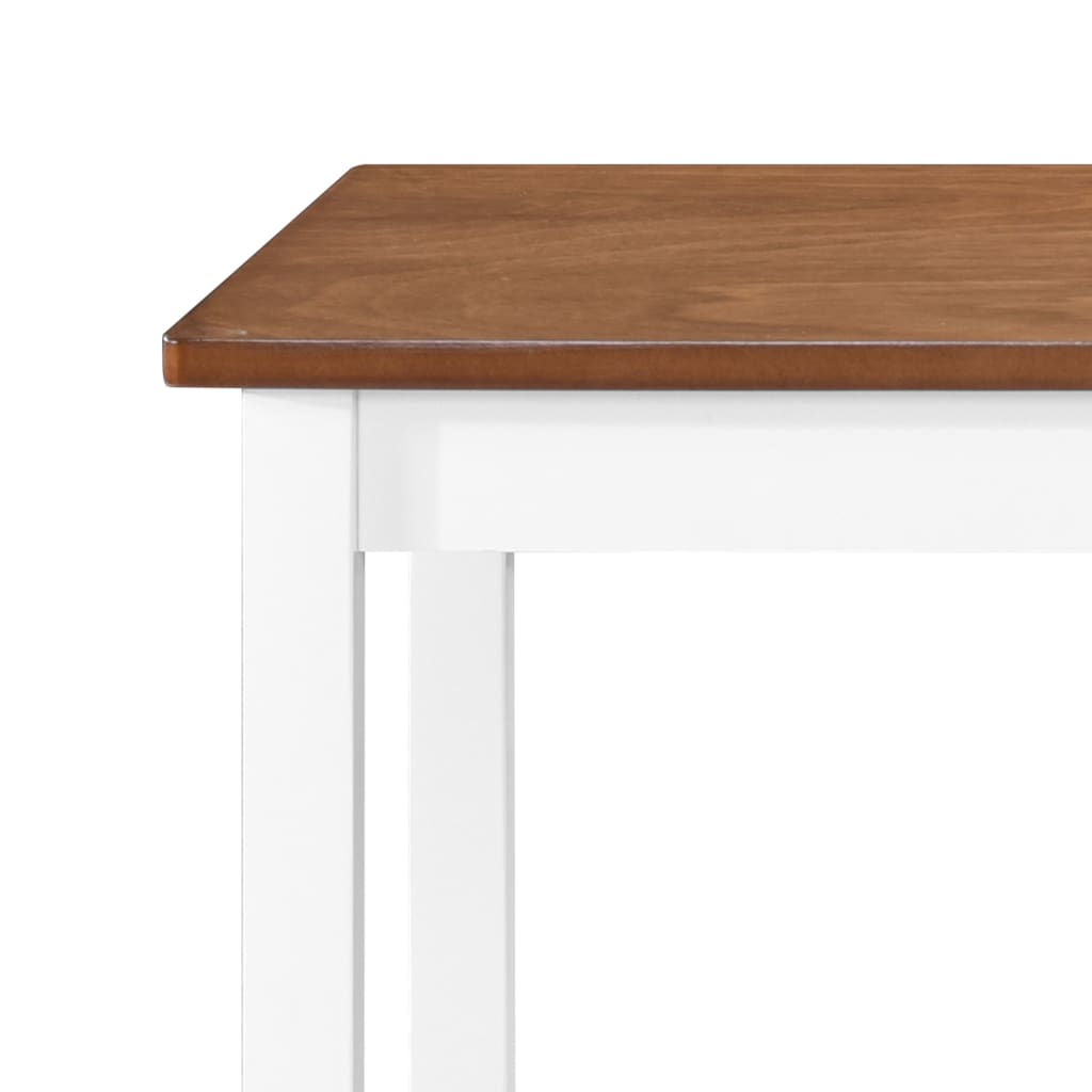 vidaXL Bartisch- und Hocker-Set 5-tlg. Massivholz