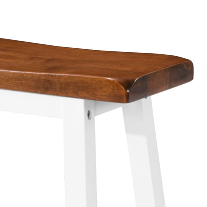 vidaXL Bartisch- und Hocker-Set 5-tlg. Massivholz