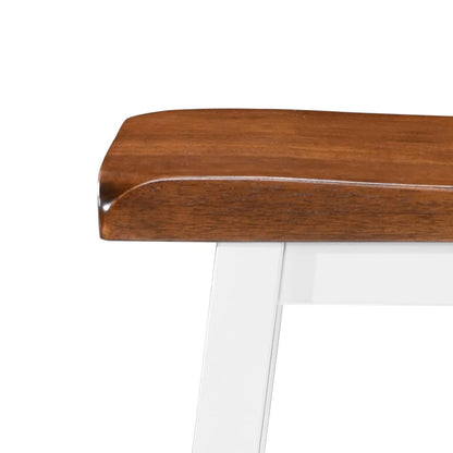 vidaXL Bartisch- und Hocker-Set 5-tlg. Massivholz