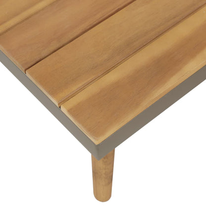 vidaXL Salon de jardin 4 pcs avec coussins, Bois d'acacia massif Marron