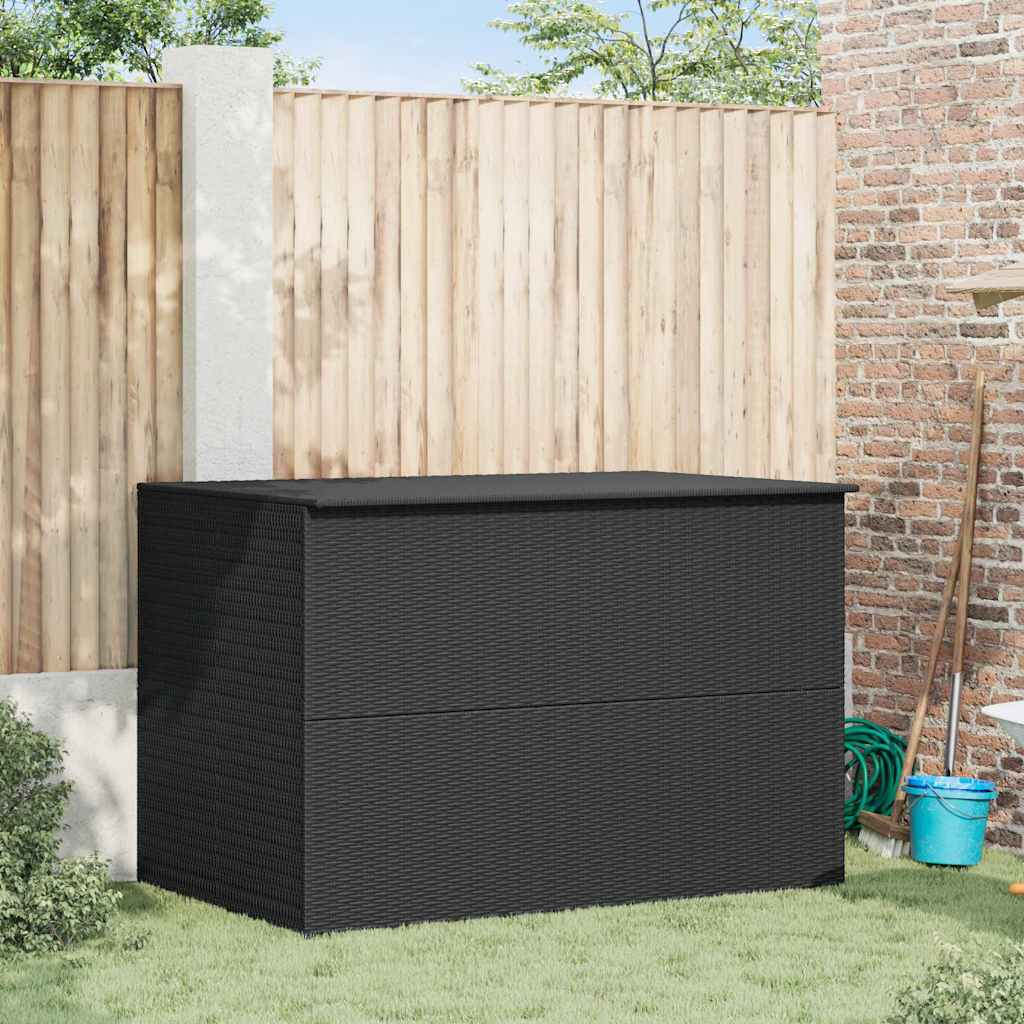 Garden-Auflagenbox Schwarz 150x100x100 cm Poly Rattan