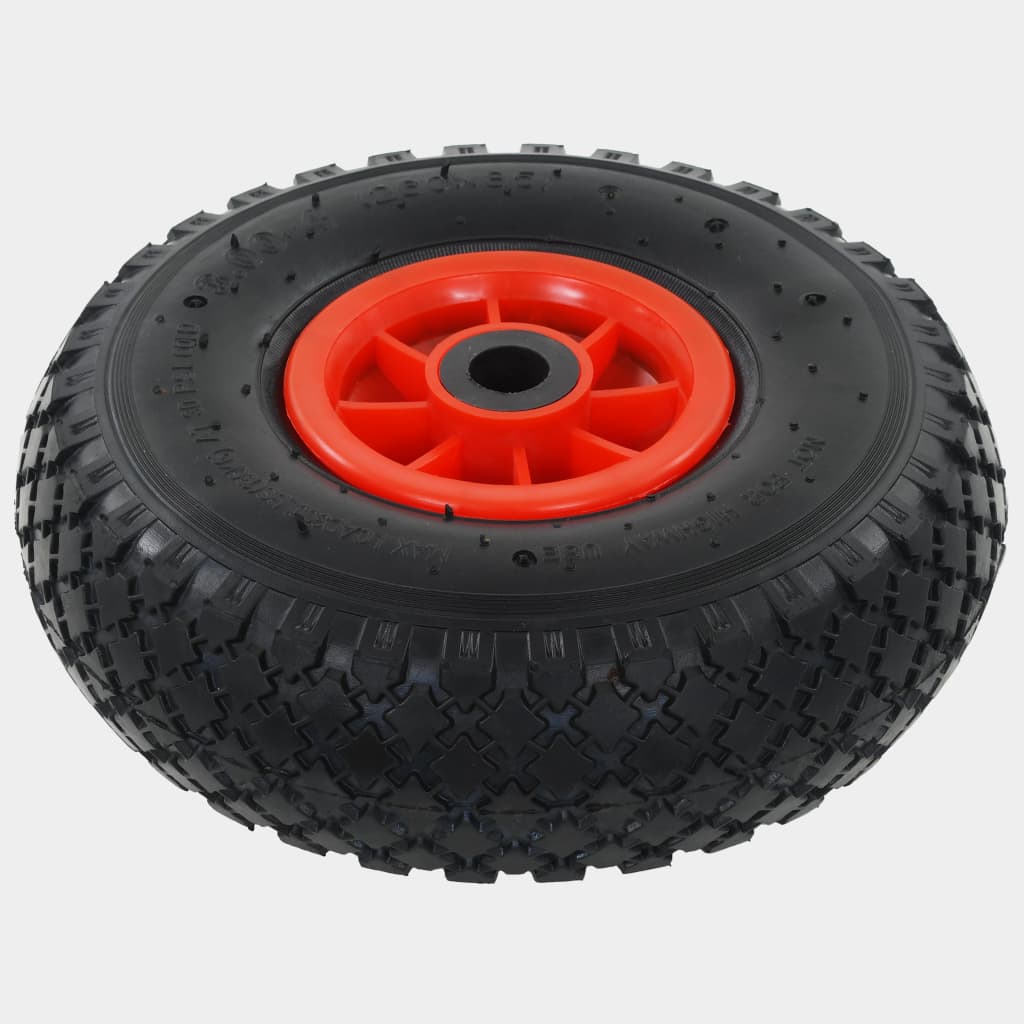 vidaXL Sackkarrenräder 2 Stk. Gummi 3,00-4 (245x82)