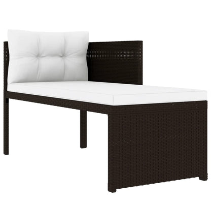 vidaXL 4-tlg. Garten-Lounge-Set Poly Rattan Braun